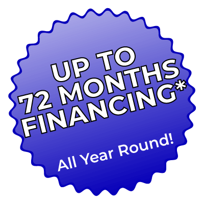 Up to 72 months financing